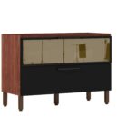 Balcão 1 porta basculante vidro vivconcept com tampo ( Sem Tampo )