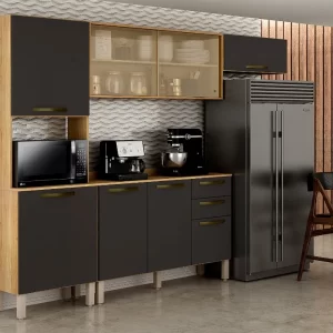 Cozinha Valência com porta reflecta