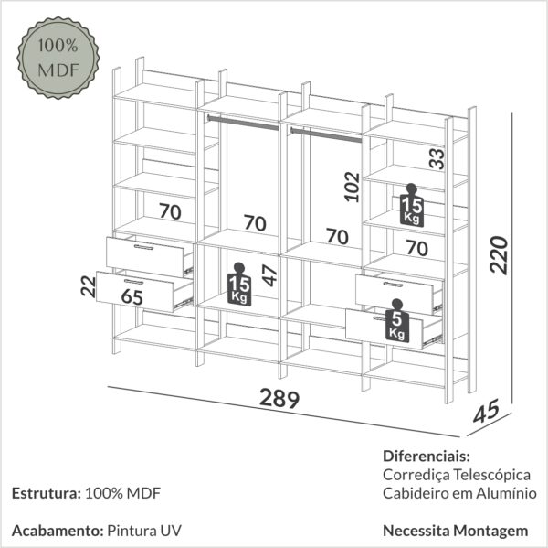 Closet 4 Torres Dalla Costa - Image 3
