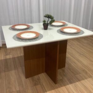 Base de Mesa De jantar Helo 120.90 MDF com vidro