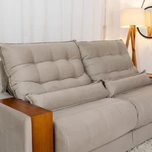 Retrátil Gênova, Veludo Molas Ensacadas 2.30m