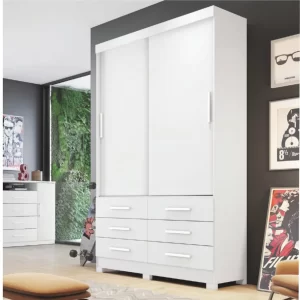 Roupeiro Buriti 2 Portas Sem Espelho Novo Horizonte