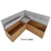 Conjunto Canto Alemão + Mesa Mon/Soberano + 2 Cadeiras  Milão - Image 6