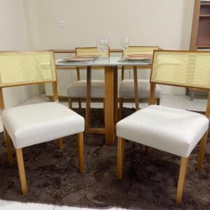 Mesa De Jantar Pedro com 4 Cadeiras Grécia