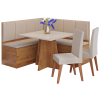 Conjunto Canto Alemão + Mesa Mon/Soberano + 2 Cadeiras  Milão - Image 4