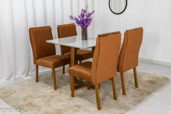 Mesa Pedro 90 x 90 Com 4 Cadeiras  Lisboa - Image 12
