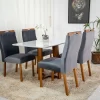 Mesa De Jantar Pedro 120 x 80 Com 4 Cadeiras Lisboa
