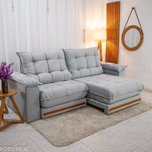 Retrátil Barcelona,Veludo Molas Ensacadas 2.50m