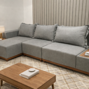 Estofado Living com Chaise Suiça Ref:3088 / 2.88m