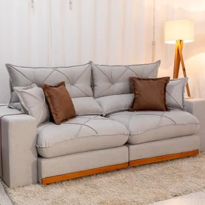 Retrátil Gran Bello Linho, Molas Ensacadas 2.30m