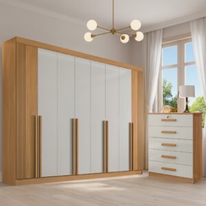 Roupeiro Daymond D'Doro + Cômoda Ipanema