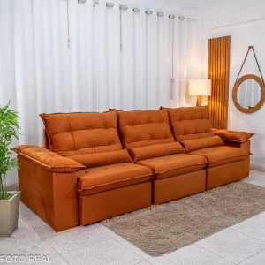 Retrátil Emanuelly Molas, Veludo 3.20m