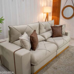 Retrátil Gran Bello Veludo, Molas Ensacadas 2.90m