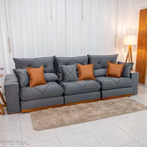 Retrátil Gran Bello Veludo, Molas Ensacadas 3.20m