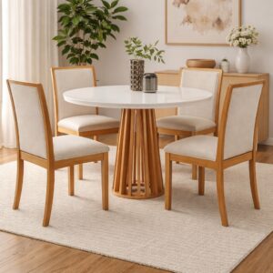 Mesa Berlim com 4 Cadeiras Lara