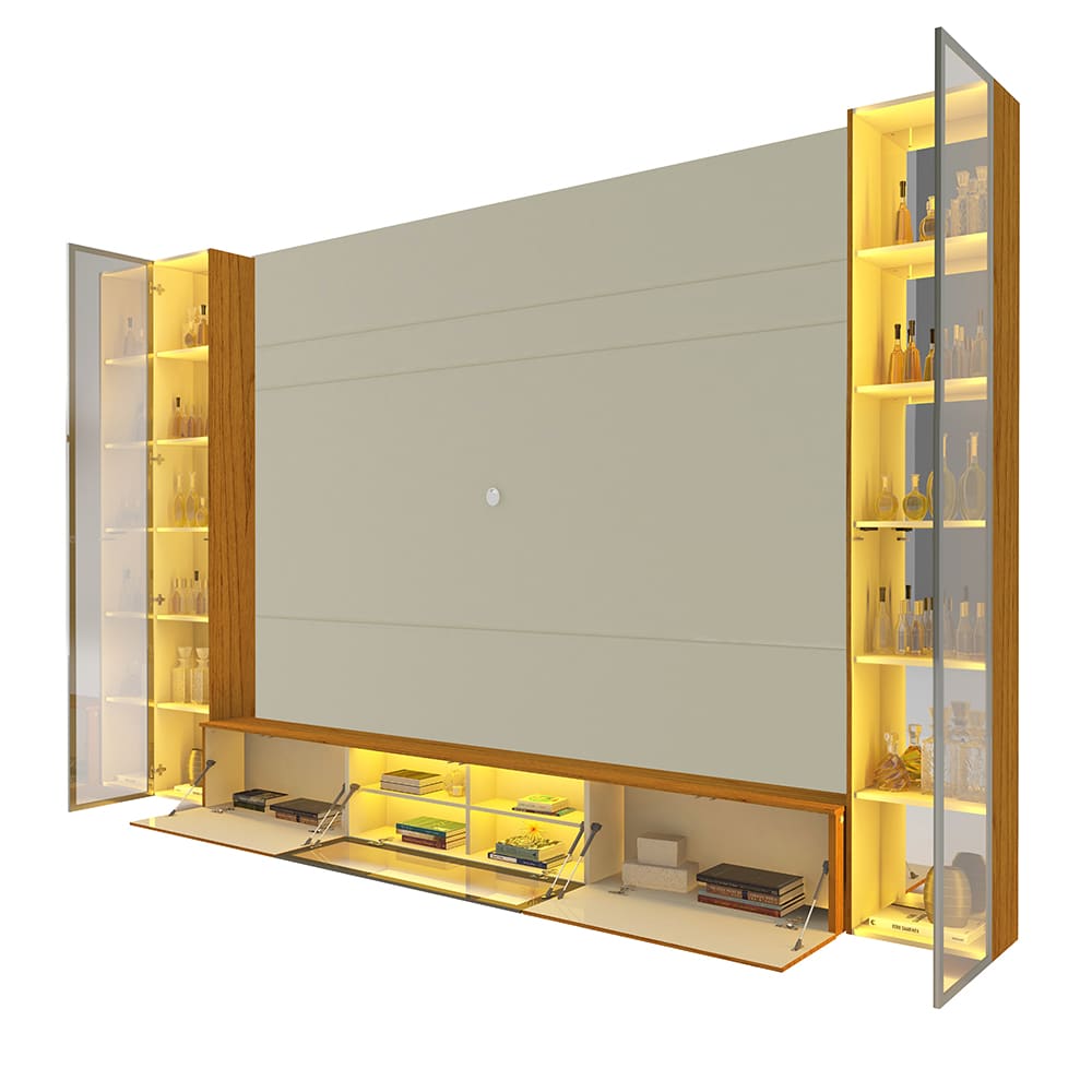 Home Suspenso até 85″ Luminare Reflecta com Duas Torres 293 Off White – GELIUS (ESPECIAL) - Image 3