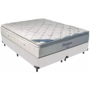 Colchão Queen Freedom ORTOBOM + Base Box Simples
