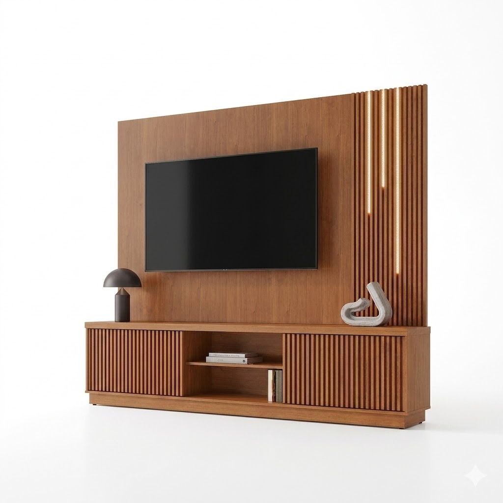 Home Theater até 75″ Arezzo New (C/LED Cascata) Naturale – MAVAULAR - Image 5
