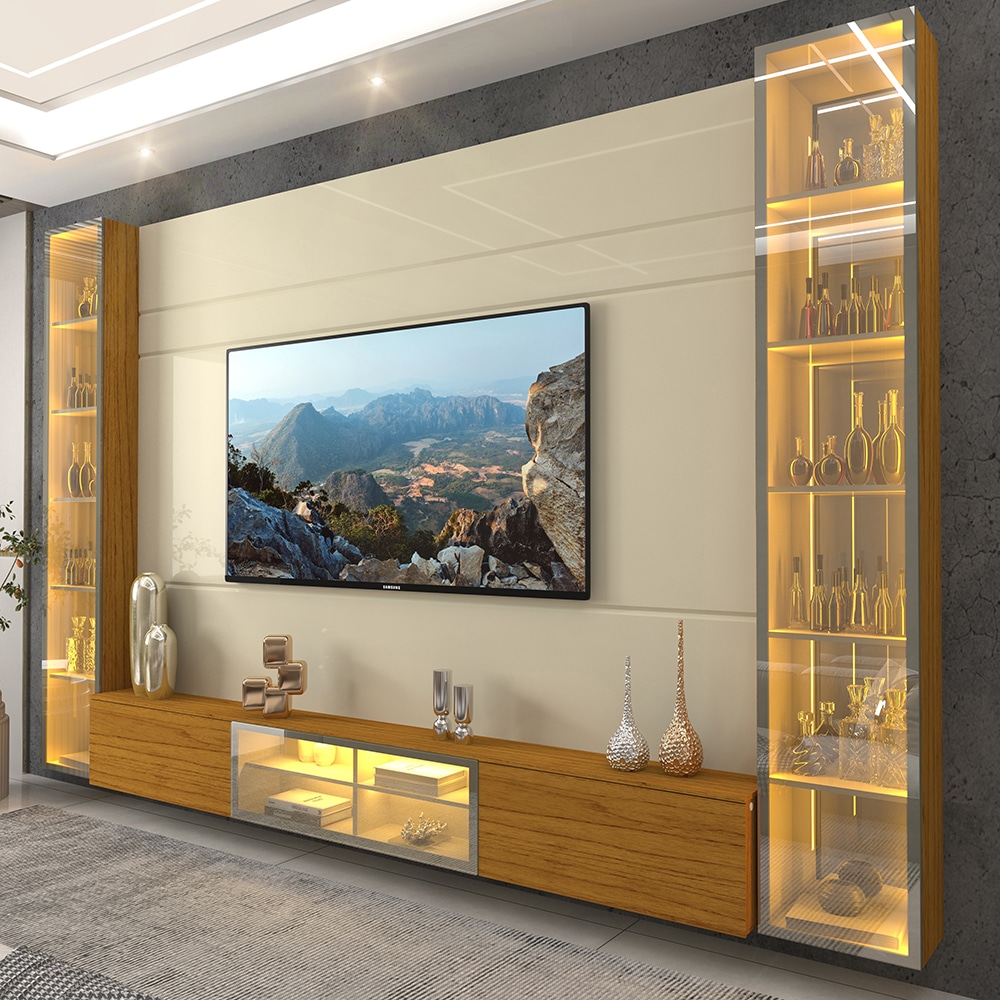 Home Suspenso até 85″ Luminare Reflecta com Duas Torres 293 Off White – GELIUS (ESPECIAL)