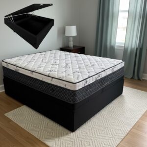 Colchão Casal Prime Light 26 cm D28 Molas Ensacadas + Base Baú