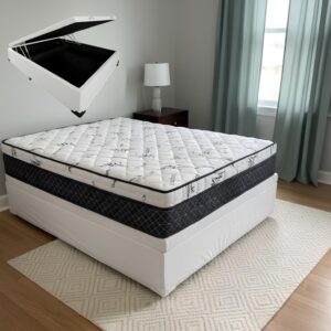 Colchão Casal Prime Light 30 cm D28 Molas Ensacadas + Base Baú