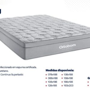 Colchao Queen Fit Spring Molas Superlastic 158x198x26 Ortobom