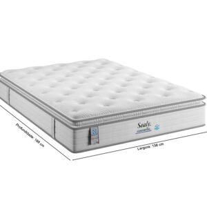Colchao Casal Sealy Comfort Gel Molas MastePocket 138x188x32 Plumatex