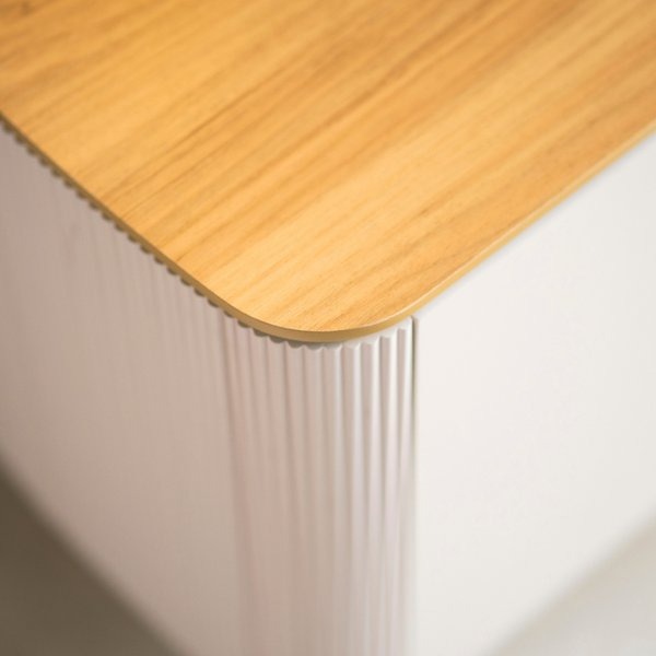 Painel + Rack Santorini Off White/Tauari Fosco – LINEA BRASIL - Image 4