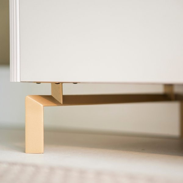 Painel + Rack Santorini Off White/Tauari Fosco – LINEA BRASIL - Image 5