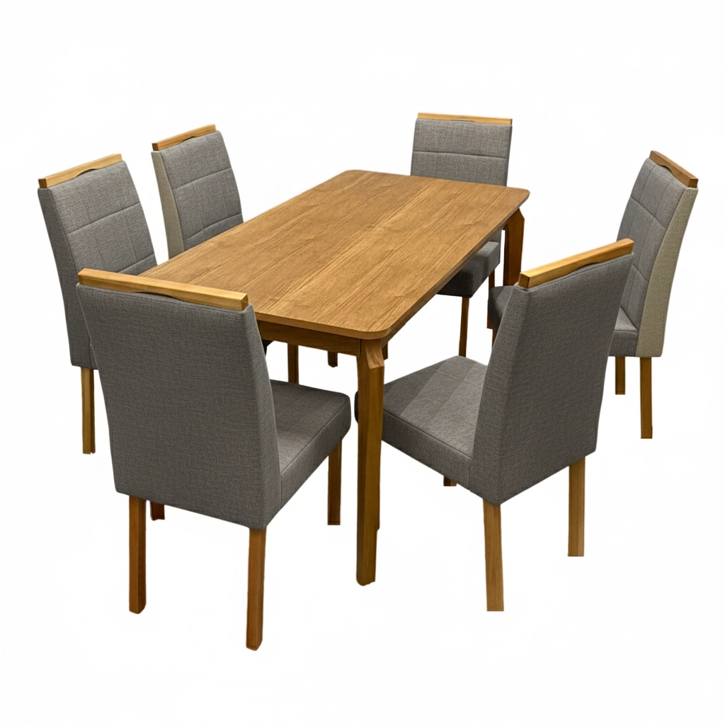 Mesa de Jantar Alegra 180x90cm Sem Vidro e 6 Cadeiras Giulia - Image 2