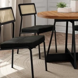 Mesa Atria 100 x 100 com 4 Cadeiras Lux Carraro