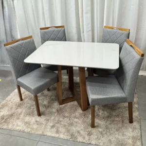 Mesa Bali 120 x 80 com 4 Cadeiras California