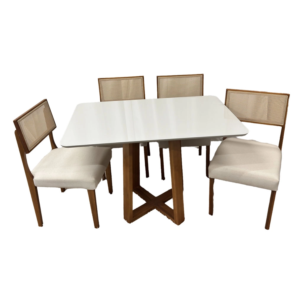 Mesa Bali 120 x 80 com 4 Cadeiras Grecia - Image 3