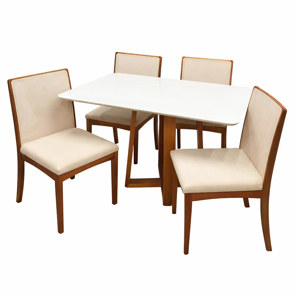 Mesa Bali 120 x 80 com 4 Cadeiras Lara Kappesberg - Image 3