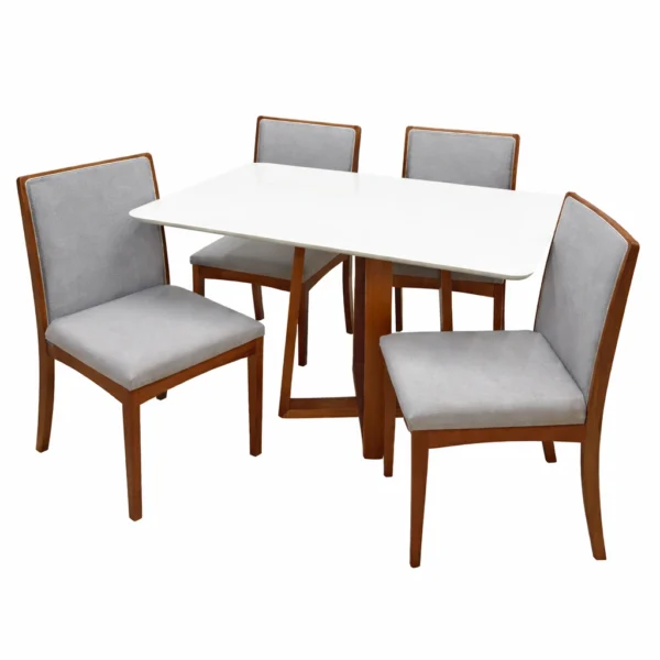 Mesa Bali 120 x 80 com 4 Cadeiras Lara Kappesberg - Image 2