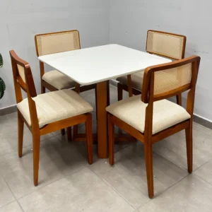 Mesa Bali 90 x 90 com 4 Cadeiras Canada