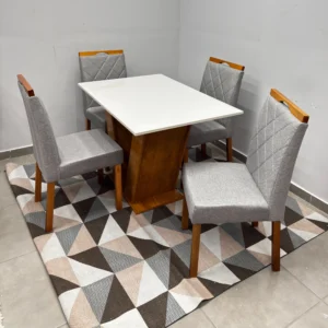 Mesa Classic 120 x 80 com 4 Cadeiras Califórnia