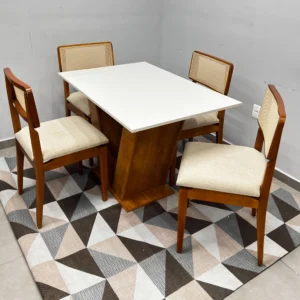 Mesa Classic 120 x 80 com 4 Cadeiras Canada