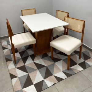 Mesa Classic 120 x 80 com 4 Cadeiras Grecia