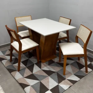 Mesa Classic 120 x 80 com 4 Cadeiras Oiti