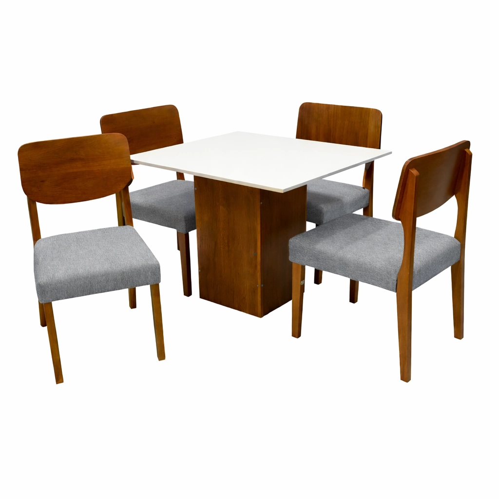 Mesa Dakota 90 x 90 ( Sem Vidro )com 4 Cadeiras Barcelona - Image 2