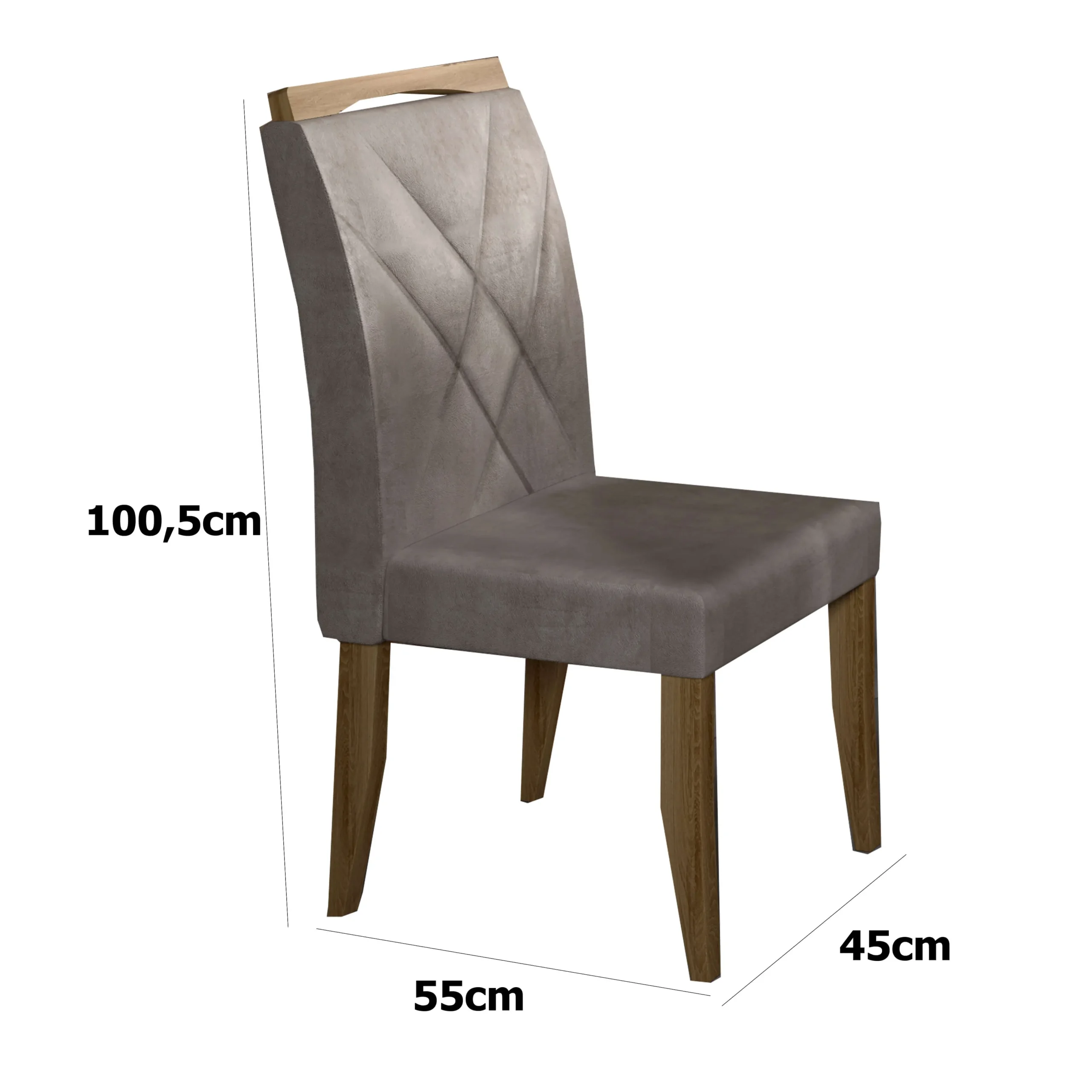 Mesa de Jantar Madrid 160x80cm com 6 Cadeiras Califórnia Minas Plac - Image 5