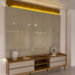 Painel + Rack até 85″ Magnífico Naturale/Off White – GELIUS