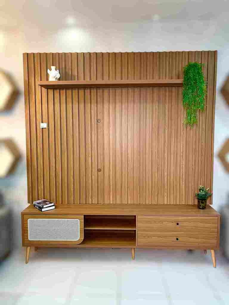 Painel + Rack até 75″ TB346F Freijó – DALLA COSTA - Image 3