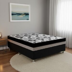 Colchão Casal ISO Dupla Face 20 cm D28/D33 ORTOBOM + Base Simples