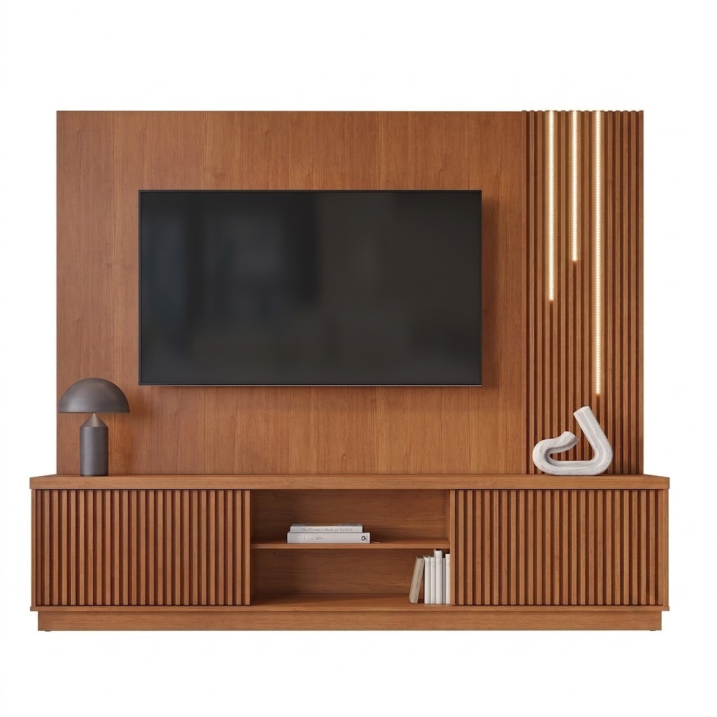 Home Theater até 75″ Arezzo New (C/LED Cascata) Naturale – MAVAULAR - Image 6