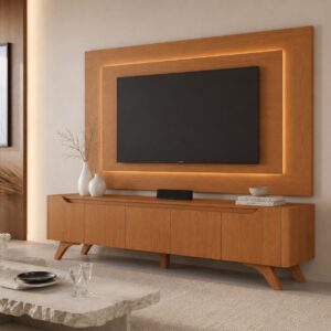 Painel + Rack até 65″ Atenas 2.2 Naturale – MAVAULAR