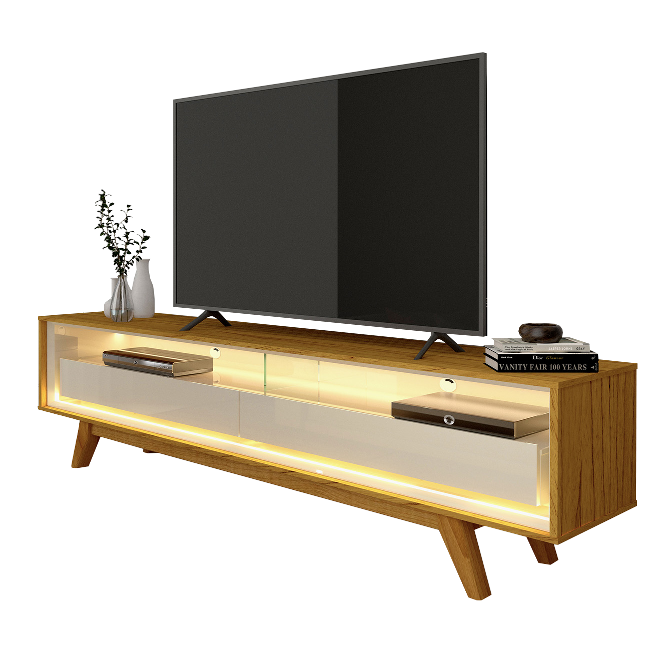 Rack ate 65″ Requinte 172 Naturale/Off White – GELIUS - Image 3