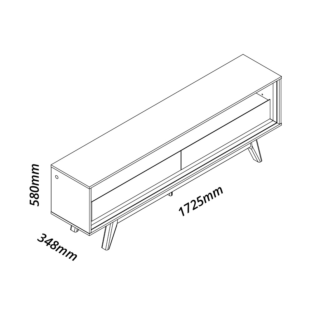 Rack ate 65″ Requinte 172 Naturale/Off White – GELIUS - Image 4