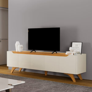 Rack até 75″ Atenas 2.2 Off White/Naturale – MAVAULAR